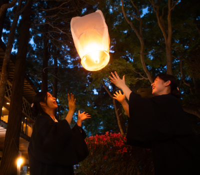 日本庭園に灯る、夏夜のランタン体験